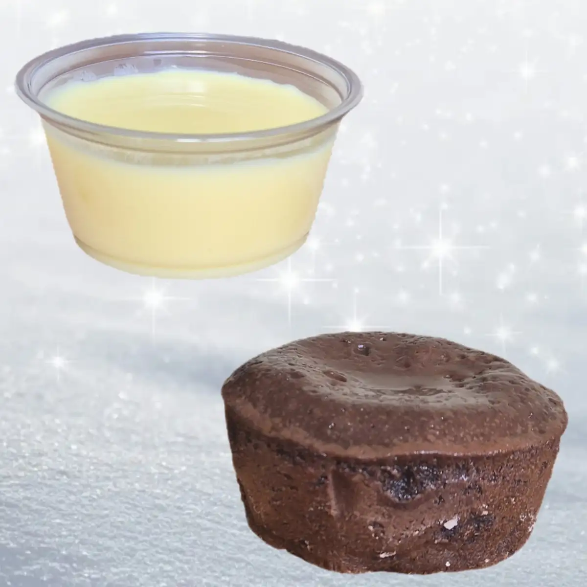 Fondant aux chocolats avec crème anglaise